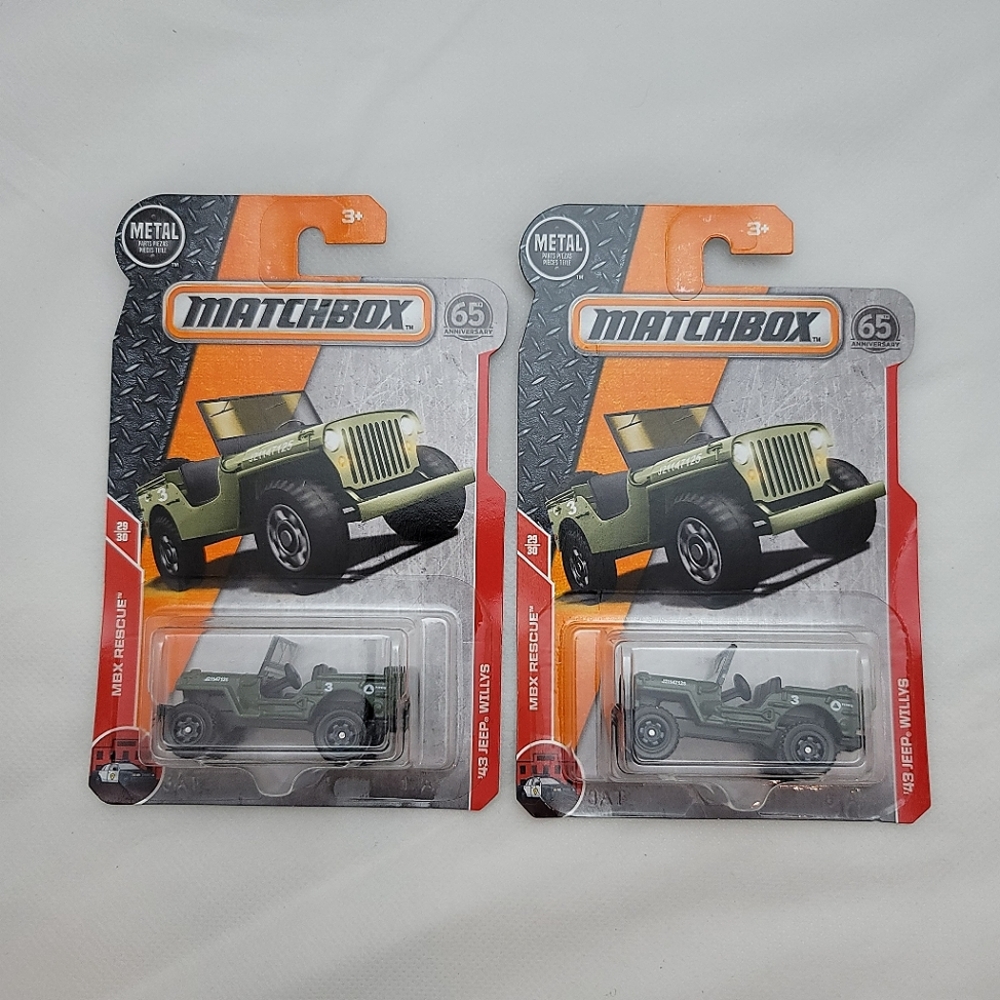 Matchbox 65th Anniversary '43 Jeep Willys MBX RESCUE